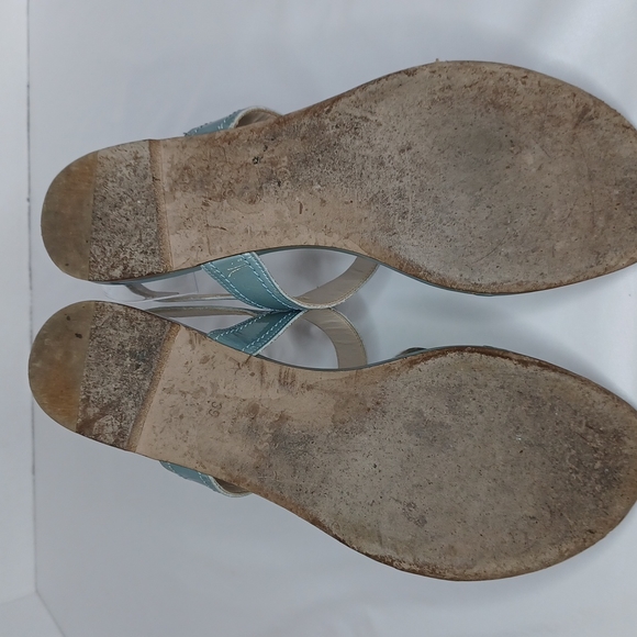 Hugo Boss Ladies Grey with Silver Logo Sandals - Picture 5 of 7